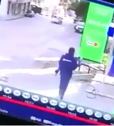 Watch the Man in the Blue Jump Suit..He Won't Be There Long (Slow Motion Added)  