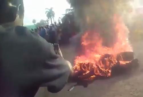 Selfie Time next to a Man Burning Alive 