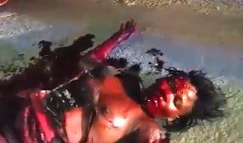 Woman Butchered after Machete Blow, lies Dying on the Road 