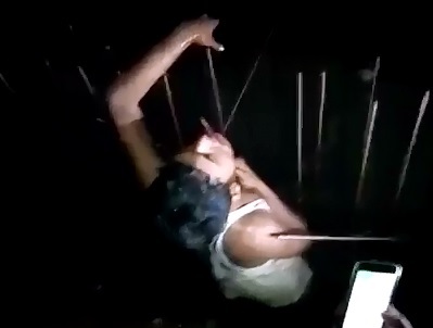 Terrible accident man impaled by the mouth by Iron rod
