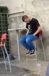 Kid Nodding off Heroin Wakes Up Quick 