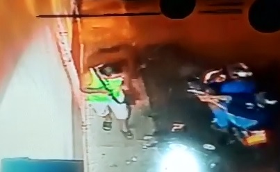 Perfect View of Hit Man Execution on Business Guy in Alleyway