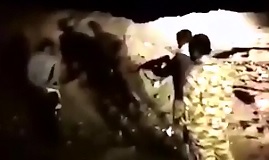 Brutal Machine Gun AK-47 Execution...then They Set Him on Fire