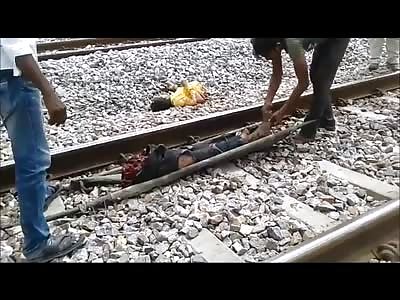 Shredded and Ripped in Half by Train Suicide 