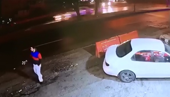 Absolutely BRUTAL Death of Man Hanging out near the Street 