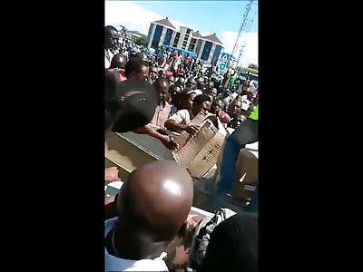 Short Video of Man Electrocuted being Transported to Hospital 