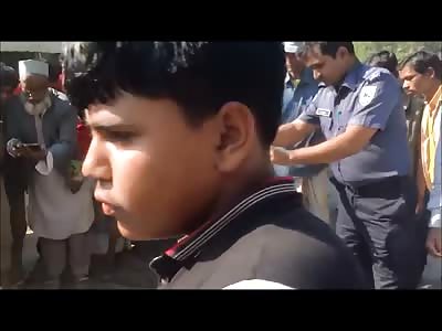 Elderly Man has Nohting left Except a Flip Flop 