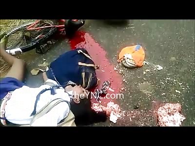Graphic Video shows Girl Student Skull Crushed on her Way to School 