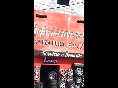 Poor Man Dying and Frying from Electrocution as Noone can Help Him 