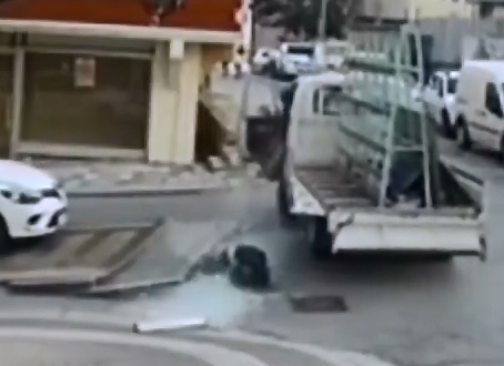 Fatal Work Accident. Street Worker is Crushed to Death by Slipping Giant Shard of Glass onto his Head and Chest