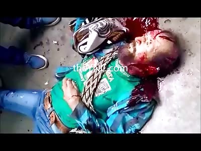 Aftermath Video of Man being Hacked to Death with a Machete right outside of the Town Deli 