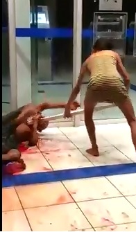 Aftermath and Ending of Crazy Woman Beating a Homeless Man Bloody 