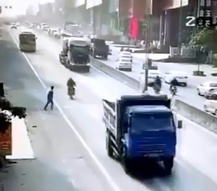 Man Kills Himself by Truck 
