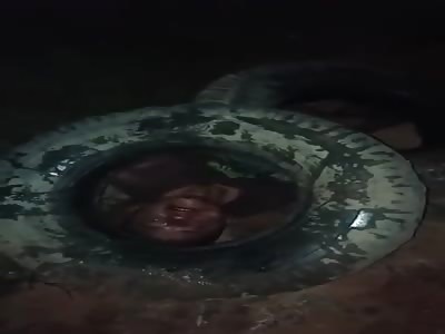 Thief was brutally beaten in the Head Dying in Agony .