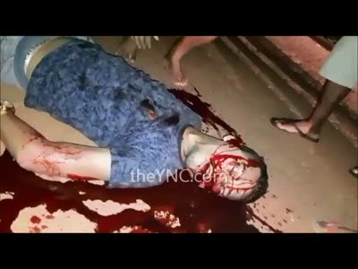 Gruesome..Kid Killed over his Cell Phone Dying on the Street 