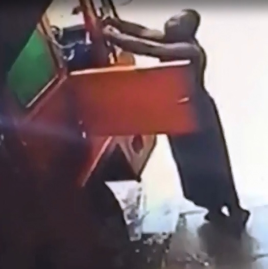 2 Camera Angles..Worker Man getting out of Truck is Electrocuted to Death 