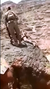 Brutal AK Execution of Man Extending his Arm for Help