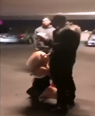 Wow..Slutty Wife Sucks BBC in Parking Garage with Husband there 