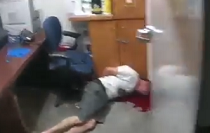 SUSPECT KILLED AFTER ATTEMPT GRABBING GUN OFFICER