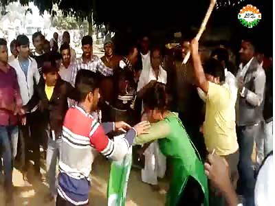 Couple beaten by crazy guy.