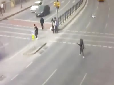 Careless Girl struck by Car