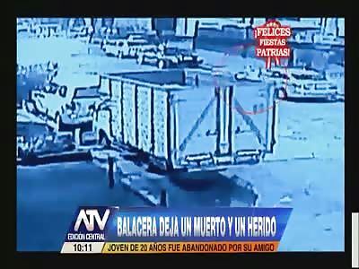 Man tries to flee from robbery but is killed with a shot in the back