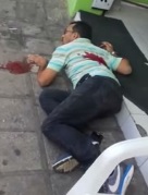 Guy runs and managed to film man's last moments