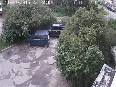 Woman is Chased and Beaten by Boyfriend after Being Caught Cheating