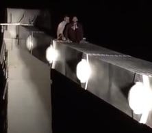 Moment When Dude Falls to his Death from Bridge 