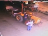 Horrible Day on the Job.. Mechanic Runover by Tracktor