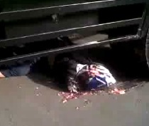 Yea, Basically Crushed to Death by Truck...SPLAT!