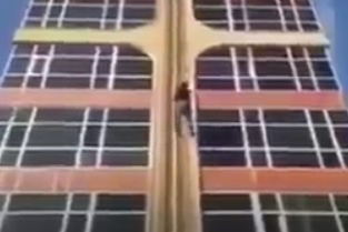 Man Falls Off Building