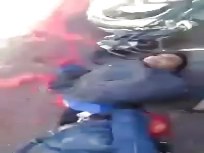 Dude Ripped in Pieces by Truck