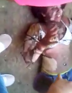 Shocking Video Shows Woman Visiting a Prison Burned by Inmates