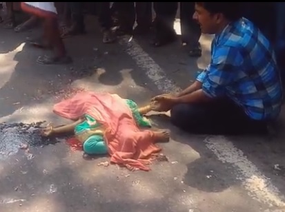 SO SAD: Man in Shock Holds the Hand of his Crushed Little Daughter