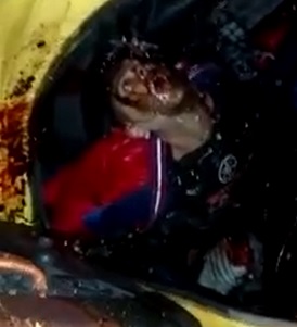 3 Dead One Man With Horrified Death Stare