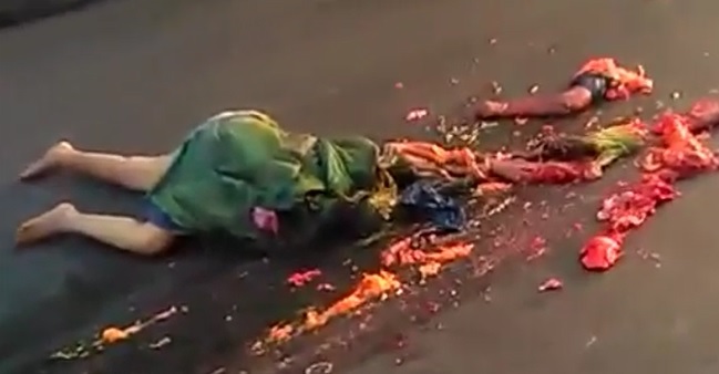 Death Trail Leads to Woman's Destroyed Ass-Up Body