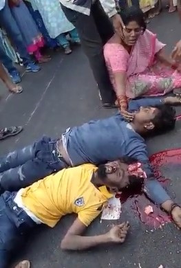 Poor Woman Cries in Total Agony Seeing her TWO Sons Killed on the Road