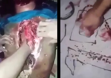 Brutal Heart Pulled out and used as a ritual (bleeding over rival factionÂ´s initials)