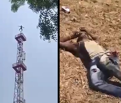 Brutal impact Caught on Camera - Suicide Jumper Bounces on the Ground (Better Quality) 