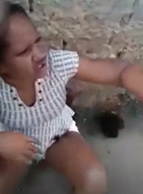 Old woman is Tortured and has Her Hair Cut after Stealing 