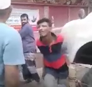 Thief Tied Up, Whipped and Beaten