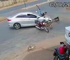 Girl on a Scooter Flown