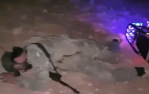 Night Time Execution ... Shot off Motorbike