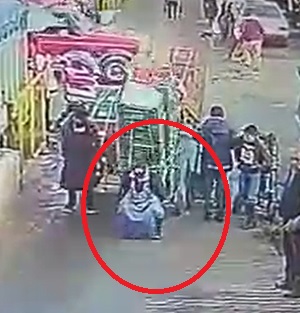 Work Accident... Crushed by the Produce.