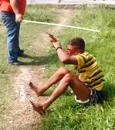Mob Justice Guy Beaten with PVC Pipes 