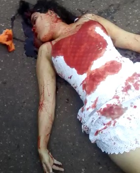 Pretty Girl in White Murdered on the Street.