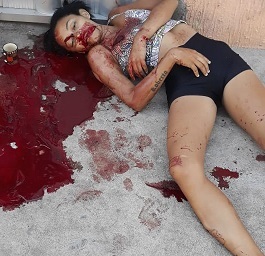 Pretty Girl Murdered.. Crime Scene