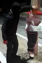 Thief Hogtied and Beaten on Pole in Mexico 