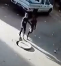 LOL: Girl Falls Through Sewer